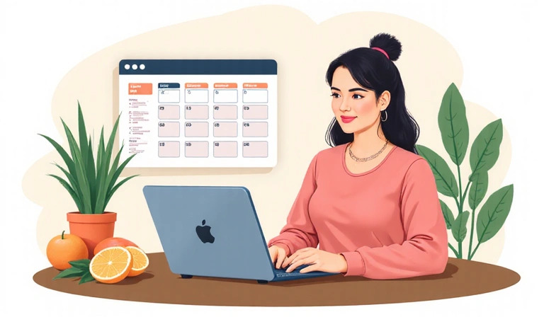 Illustration of a person scheduling an appointment on a calendar
